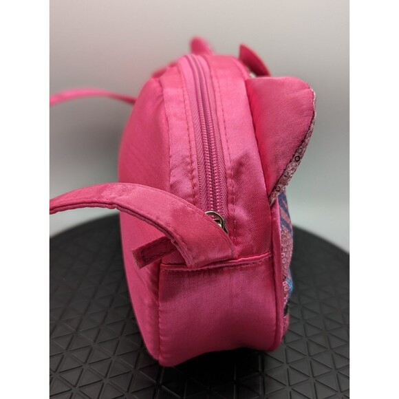 Sanrio Hello Kitty Shoulder Purse Bag Rainbow Pink Sequin Satin Zip 2012 - Picture 8 of 14